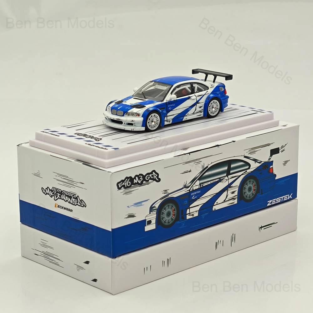 DCM 1:64 M3 GTR E46 NFS TECKWRAP APAXPO ZESTEK Diecast Models Car
