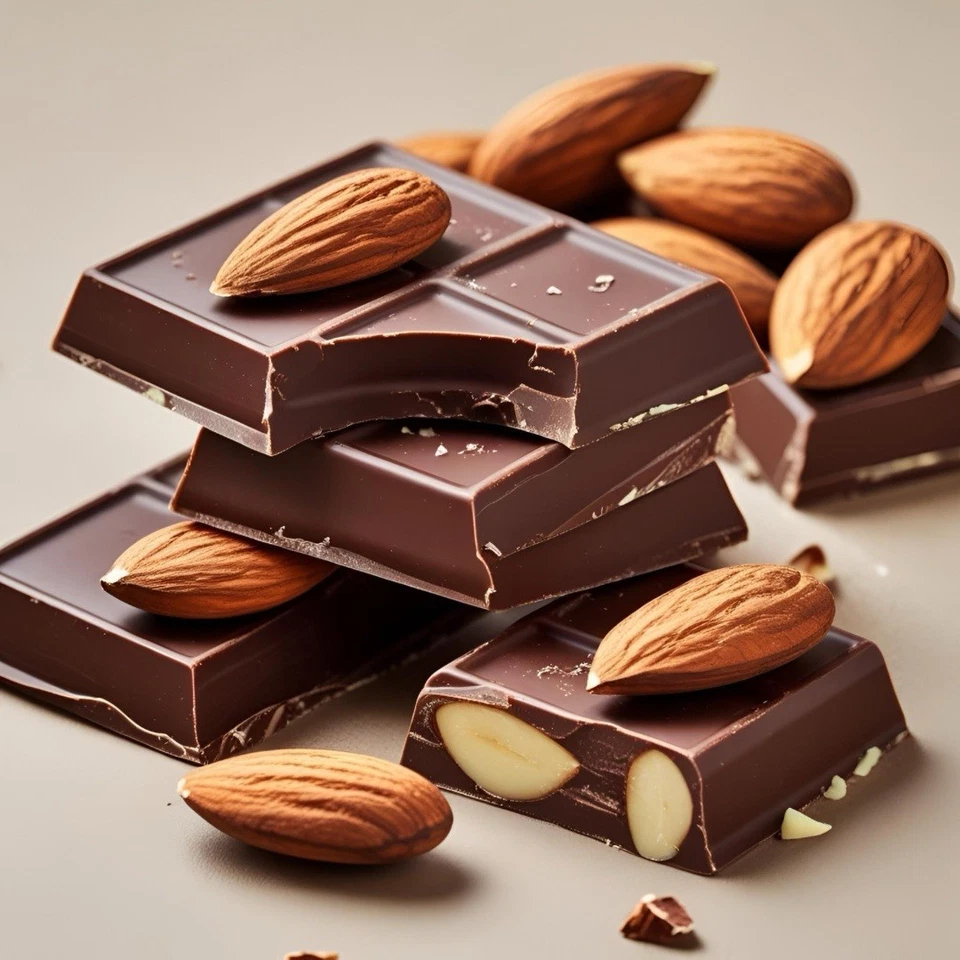 2X TRADER JOE'S POUND Milk CHOCOLATE with Almonds (2 HUGE PACKS) Exp 10/26 - Image 3 of 4