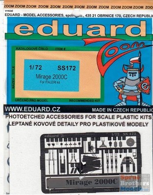 EDUSS172 1:72 Eduard Zoom PE - Mirage 2000C (ITA kit)