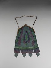art nouveau chain link mesh purse