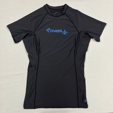 O'Neill Women's Basic Skins 50 UPF Short Sleeve Rash Guard Shirt Medium Black