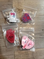 4 New Cute Felt Nurse Doctor Retractable ID Name Badge Reel Holder