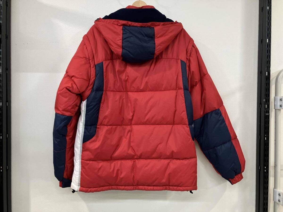 Starter Reversible Down Jacket Navy Nylon Polyest… - image 2