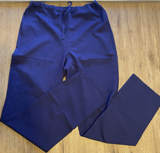 Scrubstar Women S Navy Blue Drawstring Medical Scrub Pants with Pockets Solid