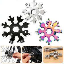3PCS 18-in-1 Snowflake Multi-Tool Carbon Steel Multitool Screwdriver Opener