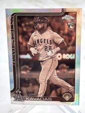 2025 Topps Chrome #20 Niko Kavadas SEPIA REFRACTOR RC - Los Angeles Angels
