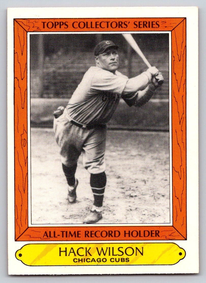 1985 Topps Woolworth's All-Time Record Holders - Hack Wilson #40