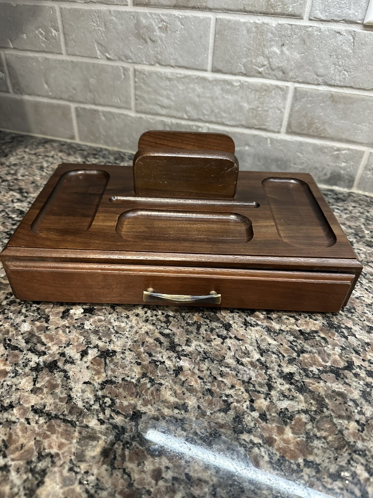 Vintage Wooden Men’s Organizer by Decatur for Essentials  