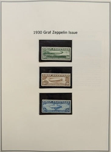 US Stamps COMPLETE Airmail Collection C1 to 1991 with Graf Zeppelin Set!