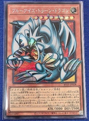 Yugioh Blue-Eyes Toon Dragon RV01-JP008 Secret Over Frame Japanese