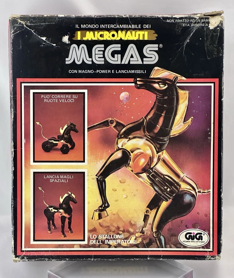 Megas I Micronautas Mego Corp Gig Vintage Italiano Caja Magnemo - Imagen 2 de 4