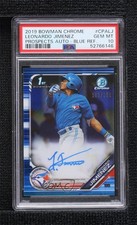 2019 Bowman Chrome Prospects Blue Refractor Leonardo Jimenez PSA 10 Auto 6fs
