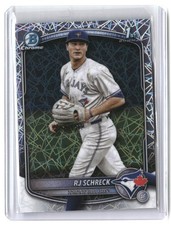 RJ Schreck 2025 Bowman Chrome Prospects Laser