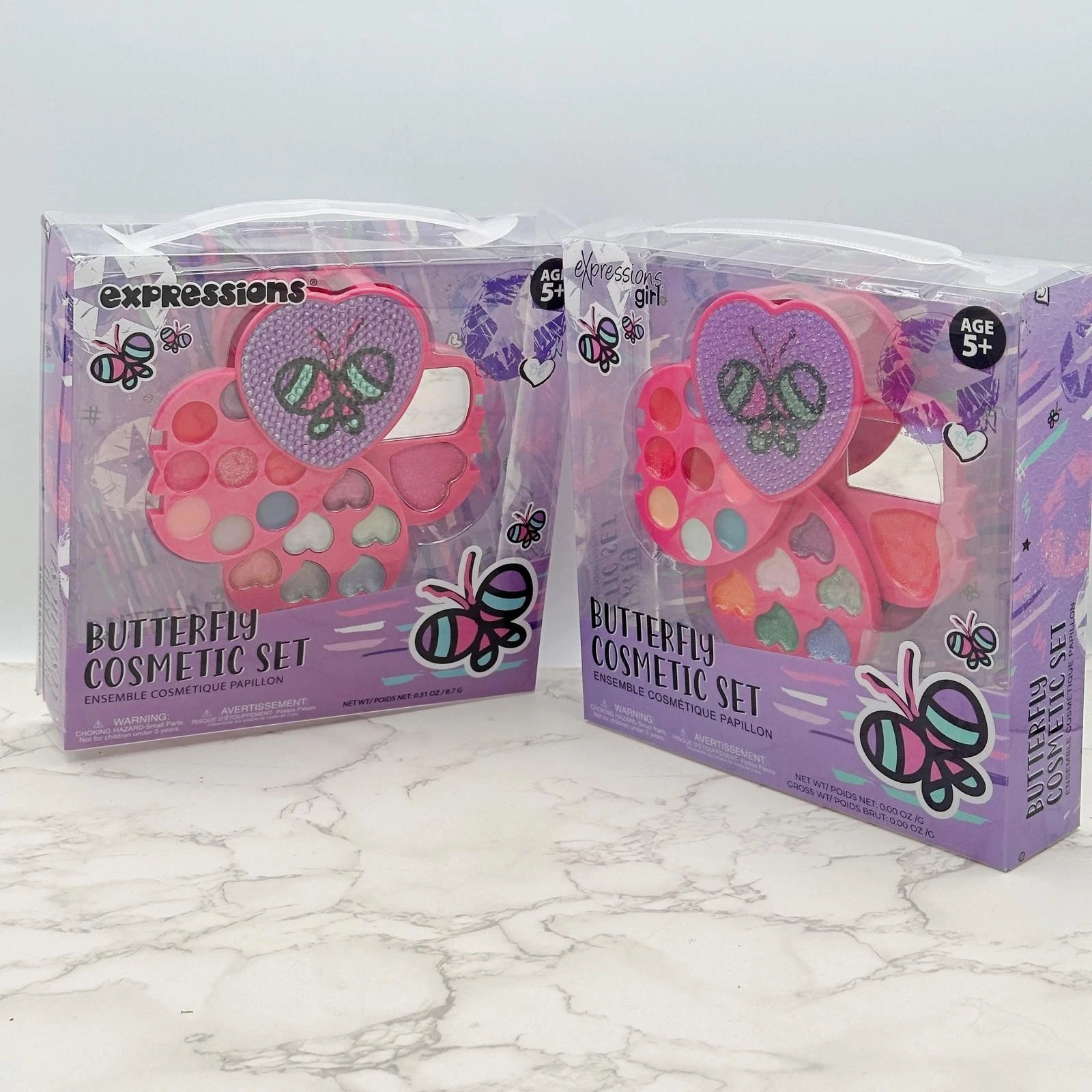 Expressions Girl Butterfly Makeup Set - 2 PACK