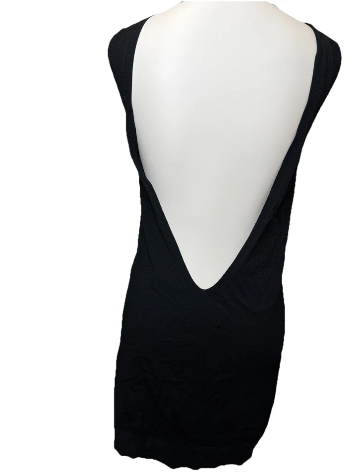 Zadig and Voltaire Black Dress Womens Small Sleeveless Mini Stretch - Image 3 of 4