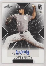 2021 Leaf Perfect Game National Showcase Black 13/50 Jarvis Evans Jr Auto 01wi