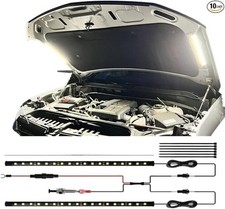 2PCS LED Light Kit 2-in-1 Underhood Work Light Waterproof Light Bar with Automat