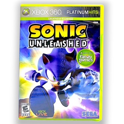 Sonic Unleashed Xbox 360 Platinum Hits 2008 Sega Sonic Team Complete Case