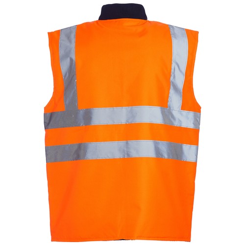 Tuf Heavy Duty Reversible Mens High Hi Viz Vis Body Warmer Gilet Vest Bodywarmer - Bild 9 von 13