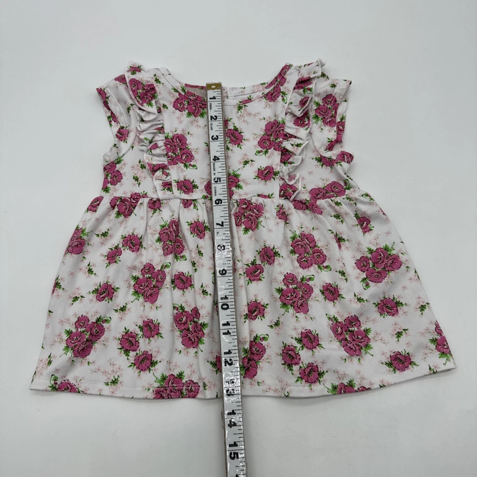 Платье Pastourelle от Pippa & Julie для девочек ясельного возраста размер 24 М белое с цветочным рисунком. #36464 - Изображение 3 из 4