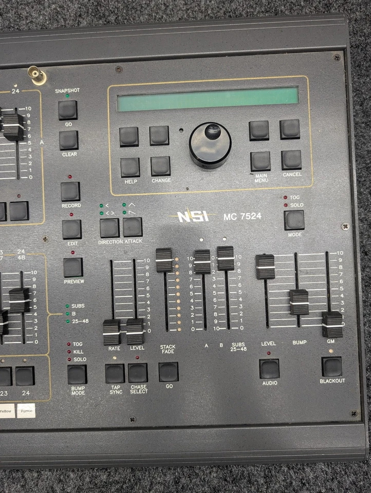 Leviton/NSI MC7524 24/48 Channel Controller DMX Micro-Plex 60ch Analog - Image 3 of 4