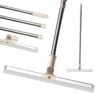 Floor Squeee Long Handles Adjustable Telescopic Pole Heavy Duty Broom