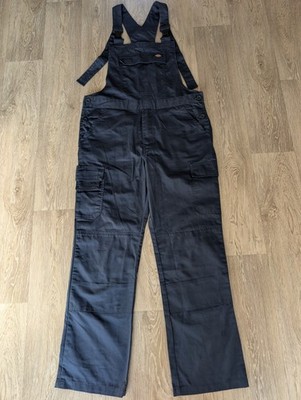 Dickies Everyday Bib & Brace Latzhose Herren Medium Navy Cargo Workwear-Schnalle