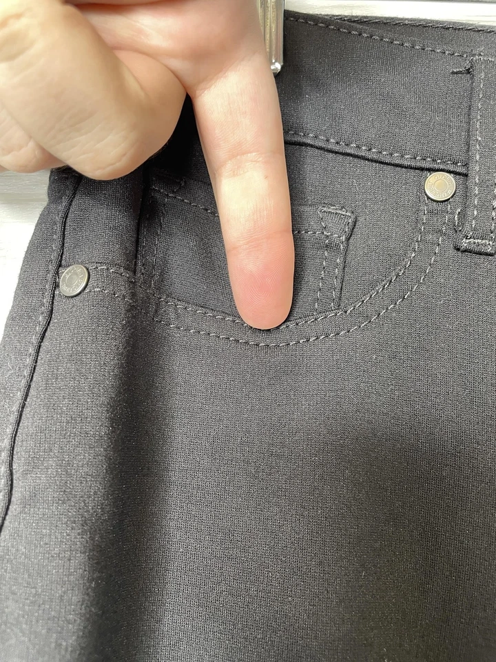 Pantalones Gloria Vanderbilt para mujer 12 Vickie Ponte Legging elástico viscosa nailon Foto 4 de 4