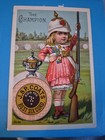  Late 1880's J & P Coats Thread Trade Card With Needles & Thread Numbers Chart  — photo 3