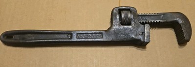 Vintage Walco Walworth 10'' Adjustable Pipe Monkey Wrench #10 Made in USA, Works