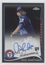 2014 Topps Chrome Rookie Auto Nick Martinez #NM Auto g4c