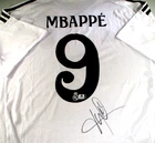 Kylian Mbappe / Autographed Real Madrid Adidas Pro-Style Soccer Jersey / COA