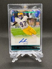 2021 Leaf Ultimate Draft - Gold Leaf Rookie Autographs Jaylen Twyman #GLR-JT1/30