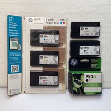 HP 950XL 951XL 951 Genuine Ink Cartridge Lot of 6 Black  Color - 2018 - 2024