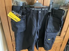 BNWT Snickers Craftsman3014 Canvas Work Shorts  44” waist  RRP £77