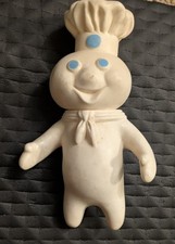 Vintage 1971 Pillsbury Doughboy 7" Doll Soft Rubber With Swivel Head
