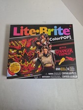 Lite-Brite Color POP STRANGER THINGS NETFLIX Edition 650 Mini Pegs NEW Sealed