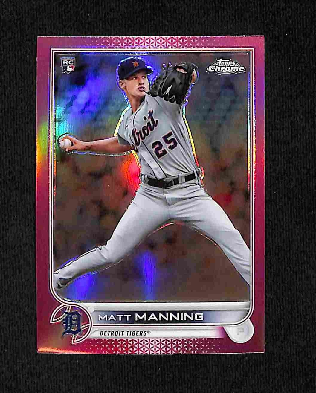 2022 Topps Chrome - Matt Manning #57 Pink Refractor