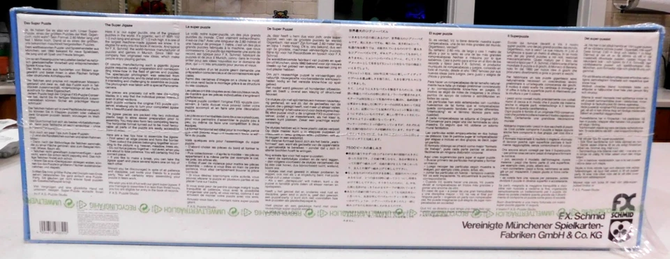 FX Schmid Super Puzzle 7500 Piece New York City Skyline 1980's 8.5' Long Sealed - Image 4 of 4