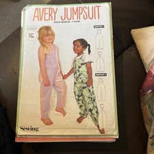 Simply Sewing Pattern for The Avery Jumpsuit Size Birth to 7 yrs Baby & Girl New