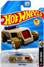 2026 HOT WHEELS ROD SQUAD #182 CHOP N' BLOC | TEXTURED TAN | FSC
