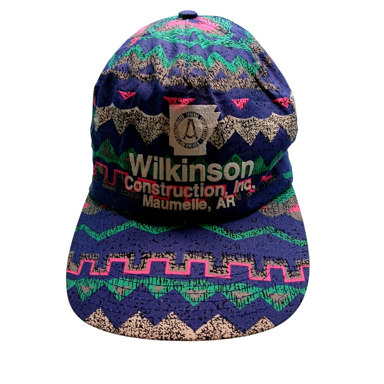 Wilkinson Construction Snapback Baseball Cap Blue… - image 1