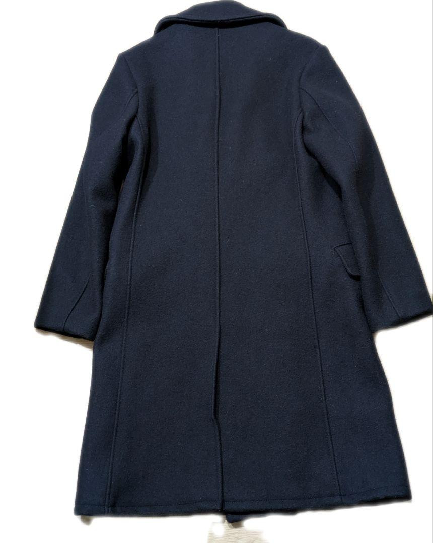 Schott 7331 714Us Long Melton Pea Coat Navy Size M Wool Schott 7331 714Us Long Melton Pea Coat Navy Size M Wool