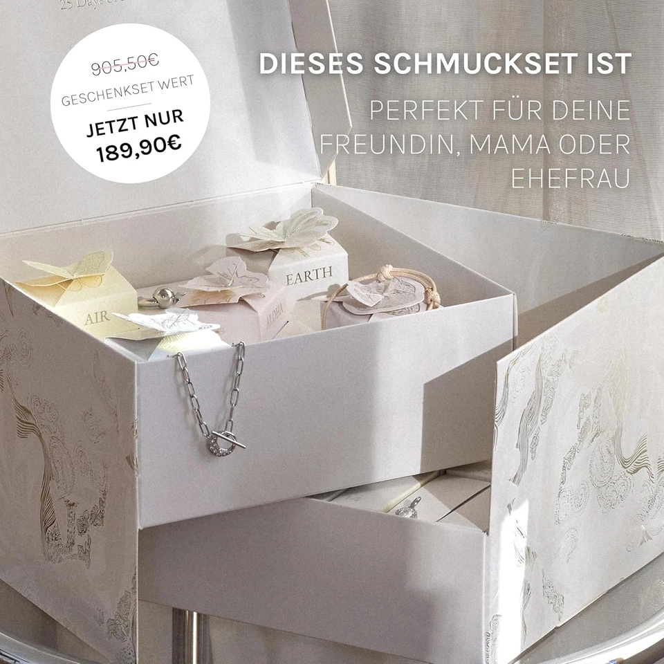 ® Gioielli Calendario Dell'Avvento 2024 (Argento) - 25 Gioielli Esclusivi per Og - Immagine 2 di 4