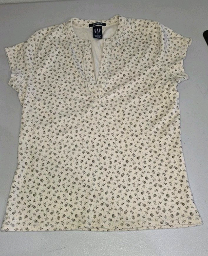Cute Comfy Gap Stretch Size M Jrs Knit Top Short Sleeves - Picture 8 of 11