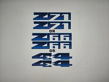 Z66 or Z71 or 4x4 Decal Sticker fits CHEVY AVALANCHE or OTHER (Single or Pair)