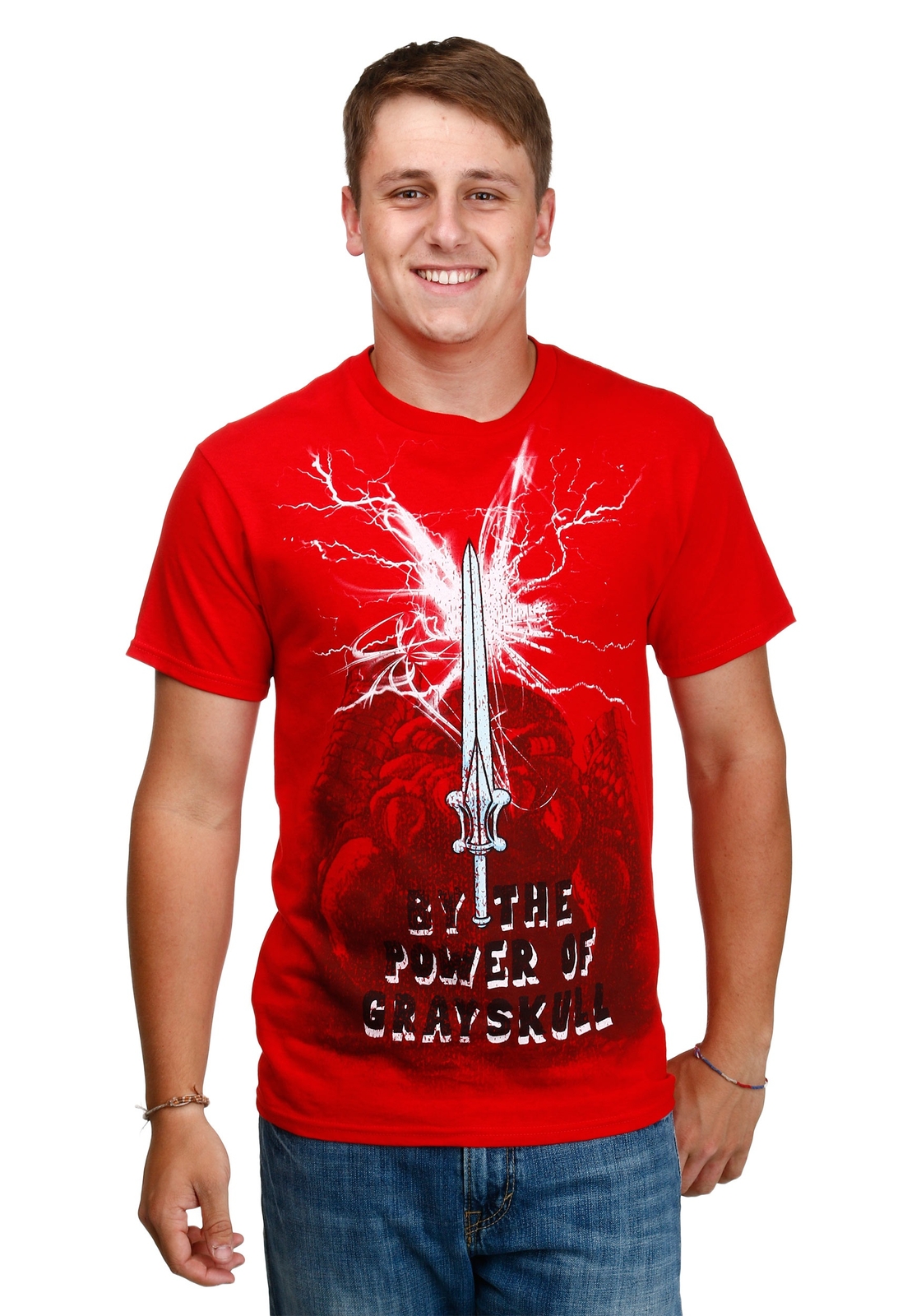 Мужская красная рубашка Повелители Вселенной Меч 2290₽