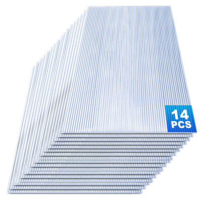 14x Polycarbonat Hohlkammerstegplatten 4mm Doppelstegplatte Hohlkammerplatten