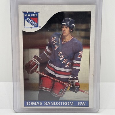 1985 Topps #123 Tomas Sandstrom RC Rookie New York Rangers
