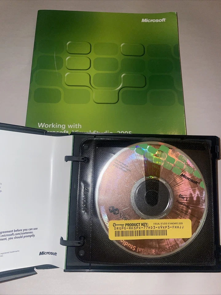 Retail Microsoft Visual Studio 2005 Standard Edition Academic 5 Disc Set w/ Key - Image 3 of 3